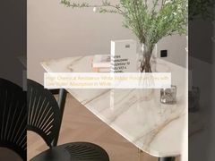 Karpet porselen dalam ruangan putih dengan penyerapan air rendah dalam warna putih