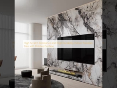 Ubin Porselen Dalam Ruangan dengan Ketahanan Gores Tinggi dan Daya Tahan Tinggi dengan Permukaan yang Dipoles