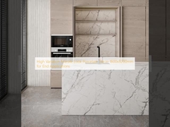 High Variation Marble Look Porcelain Tile dalam 1600x3200mm untuk Aplikasi Akhir