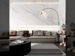 Ketahanan goresan yang tinggi dan pemeliharaan yang mudah dengan ubin lantai keramik dalam ruangan