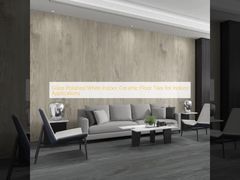 Ubin Lantai Keramik Putih Dipoles Mengkilap untuk Aplikasi Dalam Ruangan