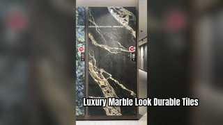 Ubin Porselen Tampilan Marmer Tahan Lama untuk Interior Modern