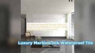 Luxury Marble Look Porcelain Tile Waterproof Flooring
