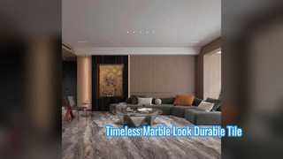 Ubin Porselen Tampilan Marmer Tahan Lama Untuk Interior Modern