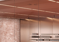 Elegant 6mm Interior Porselen Wall Slab untuk Dekorasi Ruang Tamu