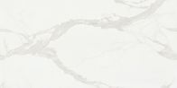 Lantai Dipoles Marmer Carrara Ubin Kamar Mandi Putih Besar 1800x900 Mm Ubin Porselen Dalam Ruangan Ubin Perbatasan Lantai