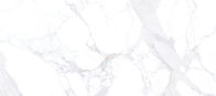 Ubin Lantai Porselen Ruang Tamu Dan Desain Dinding Calacatta Marmer Putih Terlihat Ubin Porselen Ukuran Besar 160*360 cm