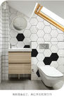 Ubin Dinding Cantik Hexagon Putih 200 * 230mm Kecil