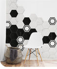 Hexagon Matte Selesai Anti Slip Ubin Keramik Kamar Mandi 20 * 23cm