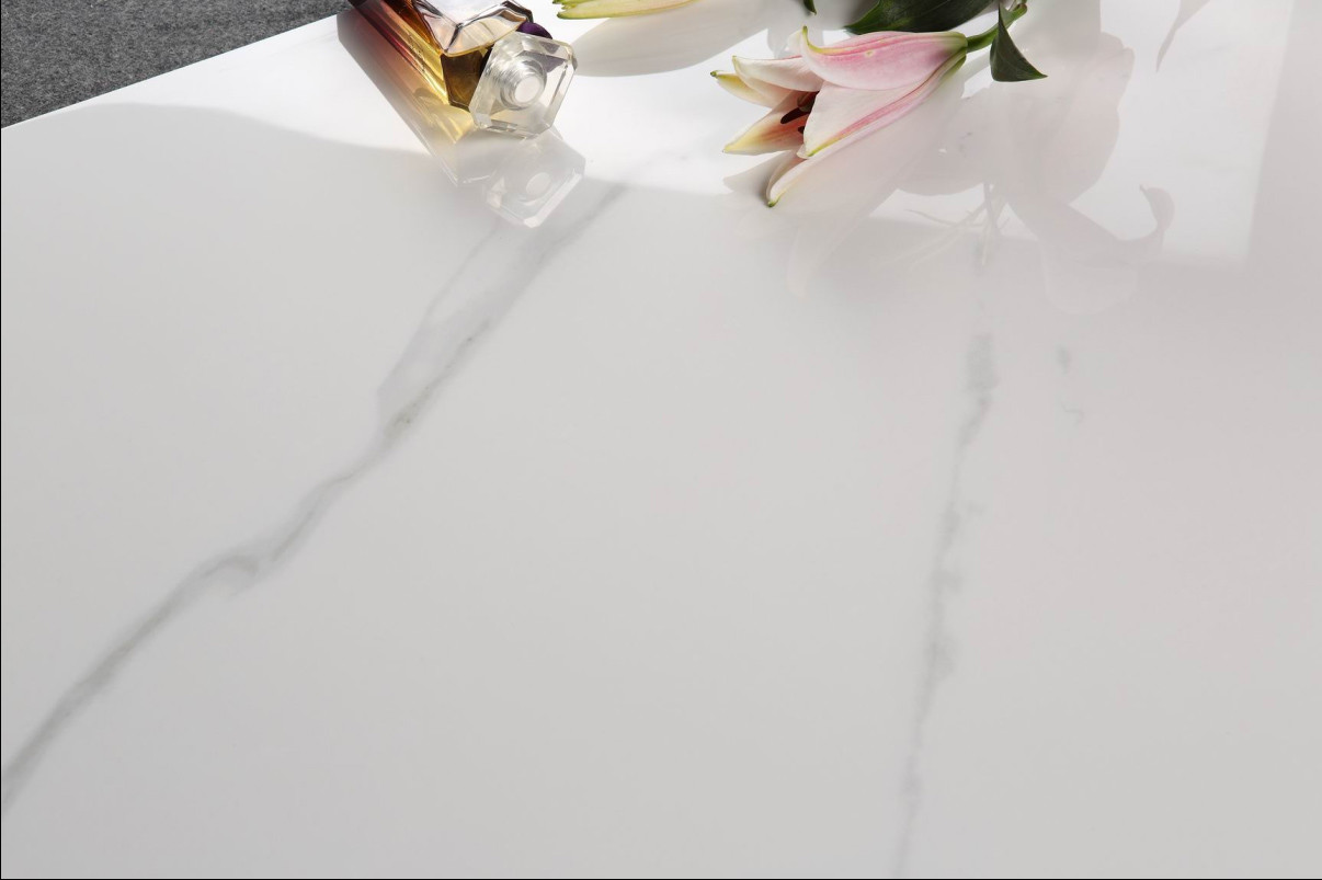 Ubin Porselen Dipoles Carrara Super Putih, Ubin Lantai Marmer Keramik