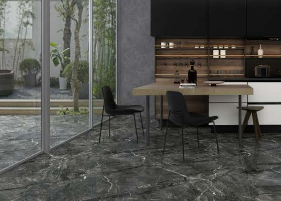 Penyerapan air 0,5 % Karpet Porselen Indoor Abu-abu dalam