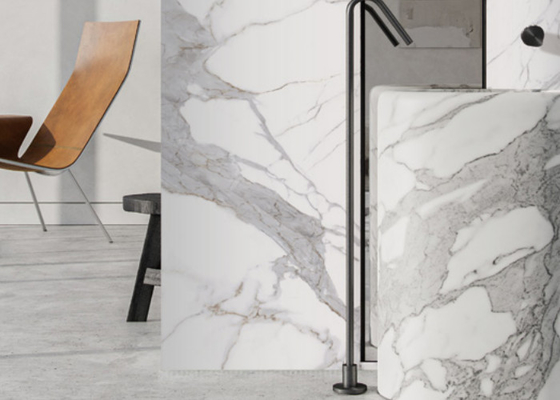 Elegant Resistant Scratch Putih Porselen Lantai Peti Polished Finish Untuk Ruang Hidup Bergaya
