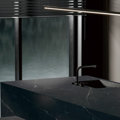 Warna abu-abu interior porselen dinding Slab noda tahan goresan Matt Finish untuk ruang tamu