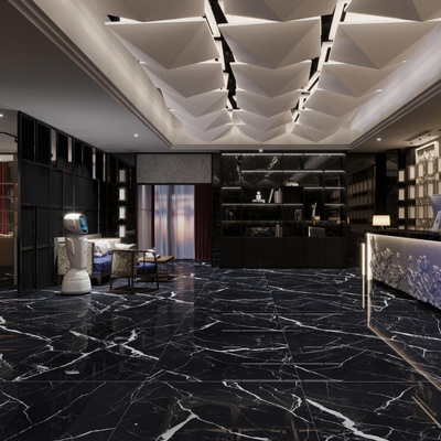 Kotor tahan keramik lantai dalam ruangan / Scratch tahan Slab Tile Untuk pemeliharaan bebas kerumitan