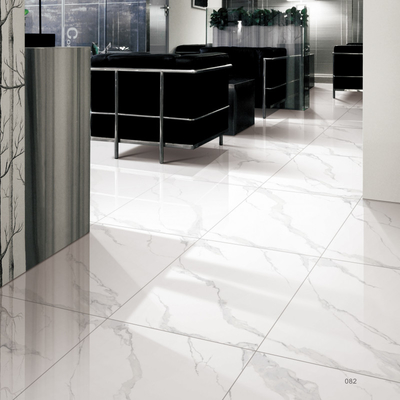 Polished Finish Interior Porcelain Wall Slab Ketebalan 12mm Untuk Ruang Hidup Modern
