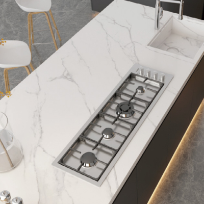 1600x3200mm Marble Look Porcelain Tile dengan Easy Maintenance Rectified Edge