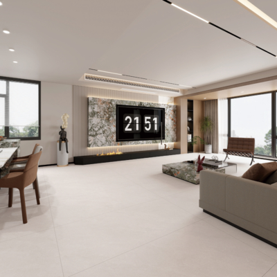 Matt Finish dan Interior Porcelain Wall Slab dengan Tingkat Absorpsi 0,1%