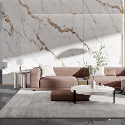 1200x2700mm Peti Porselen Indoor Tahan noda tinggi untuk perawatan lantai yang mudah