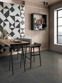 Ubin Porselen Modern Marmer Hitam Dalam 600X600 MM Tahan Aus
