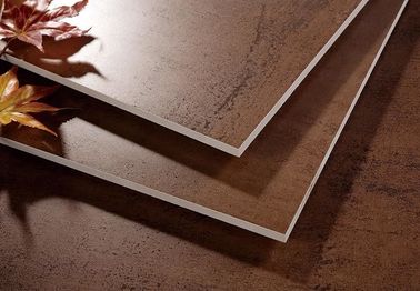 Plaza Mesa Rust Color Porcelain Tile, Luxury Non Slip Rectified Edge Tile Ubin Porselen Dalam Ruangan