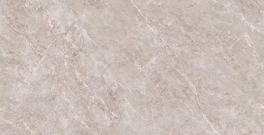 Warna Abu-abu Mewah Gloss Mengkilap Ubin Lantai Dekorasi Rumah 900 * 1800mm