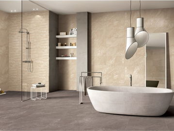 60*60cm Anti-Slip Stone Look Porselen Tile Low Water Absorption Ceram Kuning Bathroom Wall Tile