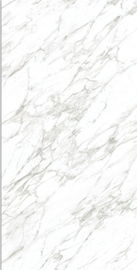 Ubin Porselen Ukuran Besar Unglazed Floor 64x128inch Warna Putih Marmer Terlihat Ubin Porselen