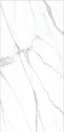 Warna Putih Ukuran Besar 900x1800mm Ubin Dinding Porselen Tahan Aus