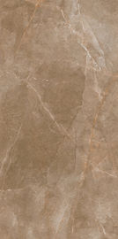 Brown Villa Glazed Polished Marble Look Tile Porcelain Ceramic Floor Tiles Harga 1200x2400mm