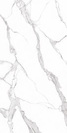 1200x2400mm Rustic Polished Glazed Exterior Warna Putih Ubin Lantai Porselen Formatindoor Besar