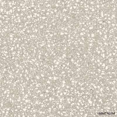 Ubin Lantai Terrazzo Batu Buatan Warna Beige 600 * 600mm
